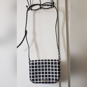 Kate Spade Laurel Way Carsen Printed Check Crossbody Bag Black Multi